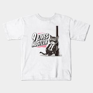 9 Lives Hustler Kids T-Shirt